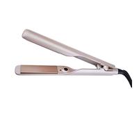 Plancha Y Rizador 2 En 1, Plancha De Pelo De Turmalina De Cerámica Con Temperatura Ajustable, Herramienta De Peinado De Permanente Profesional,Gold