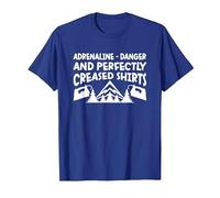 Planchado Extremo Camiseta, Hombre, Azul Real, L