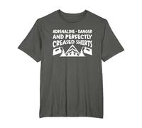Planchado Extremo Camiseta, Hombre Tallas Grandes, Asfalto, 6X Alto