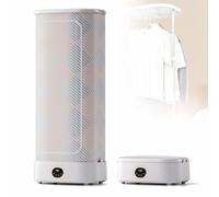 Planchadora a vapor, plancha y dobladora automática con varilla telescópica, circulación de aire caliente de 360°, cuidado automático de prendas, para ropa y telas.