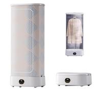 Planchadora de camisas automática Secadora de vapor portátil inteligente 1000W plancha ropa vertical Temporizador de 240 Minutos con tecnología de plegado y control remoto integrado (con una plancha)