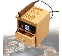 Planchadora Eléctrica De Bordes De Cuero Máquina Selladora Y Creaser De Bordes De Cuero Para La Artesanía Del Cueros Rayado De Borde Ranurado, Prensado Y Sellado En Proceso En Caliente(Singlemachine)