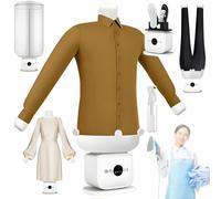 Planchadora inflable para camisas, planchadora automática tipo humanoide con control táctil, secado/planchado de 360°, secado rápido en 8 minutos, para todo tipo de telas, ropa y calzado(D)
