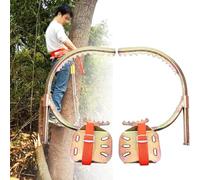 Planchas de escalada para postes de árbol, acero al carbono, ajustables, antideslizantes, 1 par, aptas para electricistas, recogida de frutas y cocos, 25-60 cm