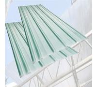 planchas transparentes tejados Panel de alero transparente a prueba de polvo para cobertizo, panel de alero transparente de fibra de vidrio para cubierta de(4 PCS,L W 0.9 x 0.9m/3 x 3 ft)