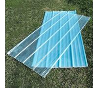 Planchas Transparentes Tejados, Placa De Iluminación Natural De Fibra De Vidrio, Hojas De Aislamiento, Chapa Ondulada FRP, Panel De Repuesto, Fácil De Cortar(6pcs,93x120cm/36.6x47.2in)