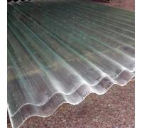 Planchas Transparentes Tejados,Placa Ondulada,Paneles para Tejado de 1,2mm,Chapa Tejado a Prueba de Agua,Rayos UV y Polvo,Placa de Aislamiento,para Invernaderos Cocheras (0.9x0.55m/35x22in,6 Pcs)