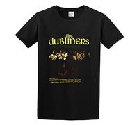 PLANDOO Camiseta de algodón con cuello redondo de The Dubliners in Session para hombre, Negro, L