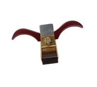 Plane - Herramienta de carpintero de fondo plano, planos de borde de violín, planos compactos de latón ajustable, profundidad de corte, mini cepilladora de madera