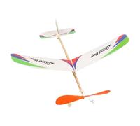 Plane Model, Rubber Band Powered Assembly Kit, Model Airplane Toy, Educational Build-and-Fly Craft for Outdoor, Play, Birthday, Carnival Party, Interior, 18,5 x 17,72 pulgadas