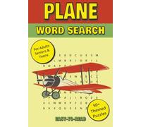 Plane Word Search Puzzle Book: Aviation-Themed Word Search Puzzles Inspired by Airplanes, Pilots, Airports, and Flight Adventures | Clear, ... Puzzles for Relaxation, Travel, and Holidays