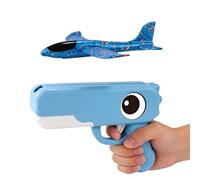 Planeador de avión de espuma: juguete duradero de 17 pulgadas para vuelo de larga distancia, material resistente a los impactos con diseño de fácil montaje, juguete de avión educativo al aire