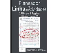 Planeador de Linha de Atividades: Domine seu Tempo e Alcance suas Metas com a Visão Mensal de 1 Página | 120 Meses (10 Anos) Não Datado | Diário de ... Formato A4 (Cinza) (Diário de Tempo "OLHAR")
