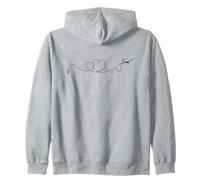 Planeador Planeador corazón para Hombres y Mujeres Sudadera con Capucha