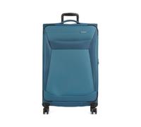 ¿Planeando unas vacaciones en familia o un viaje largo? El spinner Travelite Chios es tu compañero perfecto, hecho de poliéster resistente con una textura suave pero firme. Esta maleta de 90 litros se