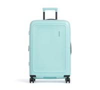 Planear una escapada de una semana es más fácil con la American Tourister Dashpop, una maleta premium hecha de polipropileno resistente. Esta maleta con ruedas giratorias de 360° y un asa telescópica