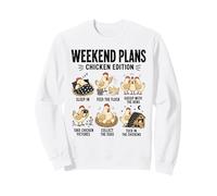 Planes De Fin De Semana Edición Pollo Gallina Divertida Sudadera