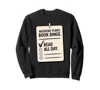 Planes de Fin de Semana Libro de Lectura compulsiva Entusiasta de la Novela Sudadera