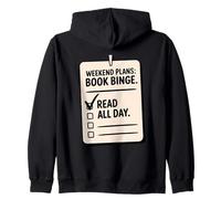 Planes de Fin de Semana Libro de Lectura compulsiva Entusiasta de la Novela Sudadera con Capucha