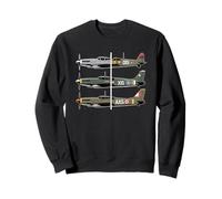 Planes DE LOS COMPLOS WW2 Camiseta B-17 P51 Mustang F4U Sudadera