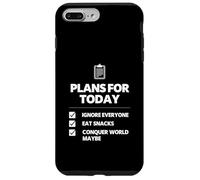 Planes para Hoy ignorar a Todos los Amantes de los bocadillos Diseño de Humor Carcasa para iPhone 7 Plus/8 Plus