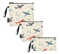 Planes Retro - Bolsas reutilizables de 3 piezas para niños, impermeables, bolsa de alimentos de emergencia para mujeres y niñas