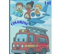 Planes, Trains and Automobiles Coloring Book: un Coloring Book with Cars, Trucks, Buses, Airplanes and More for Kids Ages