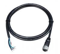 Planet 5-Pin A-Coding M12 Female to bare end power or I/O cable, 1.2 meters