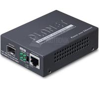 Planet 802.3at PoE+ PD convertidor de medio 2000 Mbit/s Negro