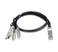 PLANET CB-QSFP4X10G-1M cable de fibra optica QSFP+ 4x SFP+ Negro