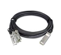PLANET CB-QSFP4X10G-3M cable de fibra optica QSFP+ 4x SFP+ Negro