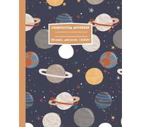 Planet Composition Notebook: Outer Space Themed Wide Ruled Journal; 7.5 x 9.25"