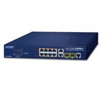 PLANET FGSD-1008HPS switch Gestionado Fast Ethernet (10/100) Energía sobre Ethernet (PoE) Azul
