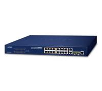 PLANET FGSW-1816HPS switch Gestionado L2 Fast Ethernet (10/100) Energía sobre Ethernet (PoE) Azul