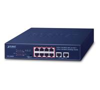 PLANET FSD-1008HP switch No administrado Fast Ethernet (10/100) Energía sobre Ethernet (PoE) 1U Azul