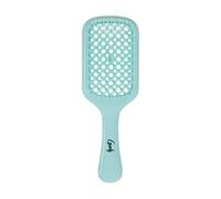 Planet Goody - Cepillo de paleta ventilado, color verde azulado, peine desenredante para cabello grueso, rizado y fino, accesorios para el cabello sin dolor para mujeres, hombres y niños, elimina