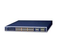 Planet GS-4210-24P(L)4C Switch PoE+ Gestionable L2/L4 con 24 Puertos Gigabit 802.3at (220W) y 4 Puertos Combo SFP