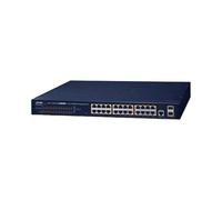 PLANET GS-4210-24P2S - Switch de Red, Color Negro