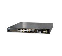 PLANET GS-4210-24P4C network switch Managed L2/L4 Gigabit Ethernet (10/100/1000) Power over Ethernet (PoE) 1U Blue