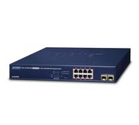 Planet GS-4210-8P2S - Switch gestionado 8 Port, Color Negro