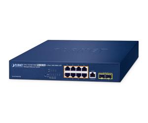 Planet GS-4210-8UP2S IPv6/IPv4, 8-Port 10/100/1000T 802.3bt 95W PoE + 2-Port 100/1000X SFP Managed Switch(180W PoE Budget, 250m Extend mode, supports ERPS Ring, CloudViewerPro app, MQTT and cybersecur