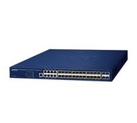 Planet GS-5220-16S8CR Switch Gigabit gestionable L2+ con routing estático L3, 24 SFP 100/1000X + 8 TP compartidos, Uplink 10Gbps