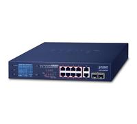 Planet GSD-1222VHP conmutador de Red No está gestionado 10G Ethernet (100/1000/10000) Negro 1U Energía sobre Ethernet (PoE)