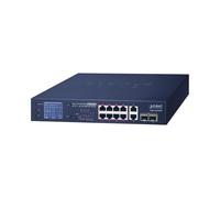Planet Networking & Communication Conmutador de red no gestionado GSD-1222VHP 10G PoE 1U Negro