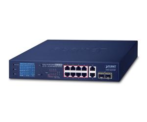 PLANET GSD-1222VHP switch No administrado Gigabit Ethernet (10/100/1000) Energía sobre Ethernet (PoE) 1U Azul