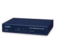 Planet GSD-803 Switch Gigabit 8 Puertos 10/100/1000 Mbps con Ahorro Energético Green Networking para Hogar, SOHO y Empresa
