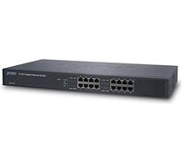 Planet Networking & Communication Conmutador Ethernet GSW-1601, 16 puertos, Negro