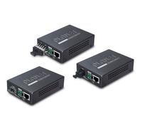 Planet GT-806A40 Convertidor de fibra óptica Ethernet Gigabit 2000 Mbit/s Negro