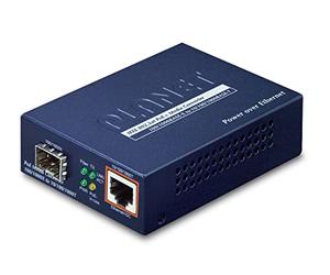 Planet GTP-805A 802.3af 1000Base-X to 10/100/1000Base-T PoE Media Converter (Mini-GBIC, SFP) Adaptador de Cable