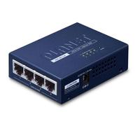 Planet HPOE-460 Inyector PoE Gigabit 4 Puertos 802.3at/af, 120W, 10/100/1000T para Cámaras IP PTZ y APs WiFi